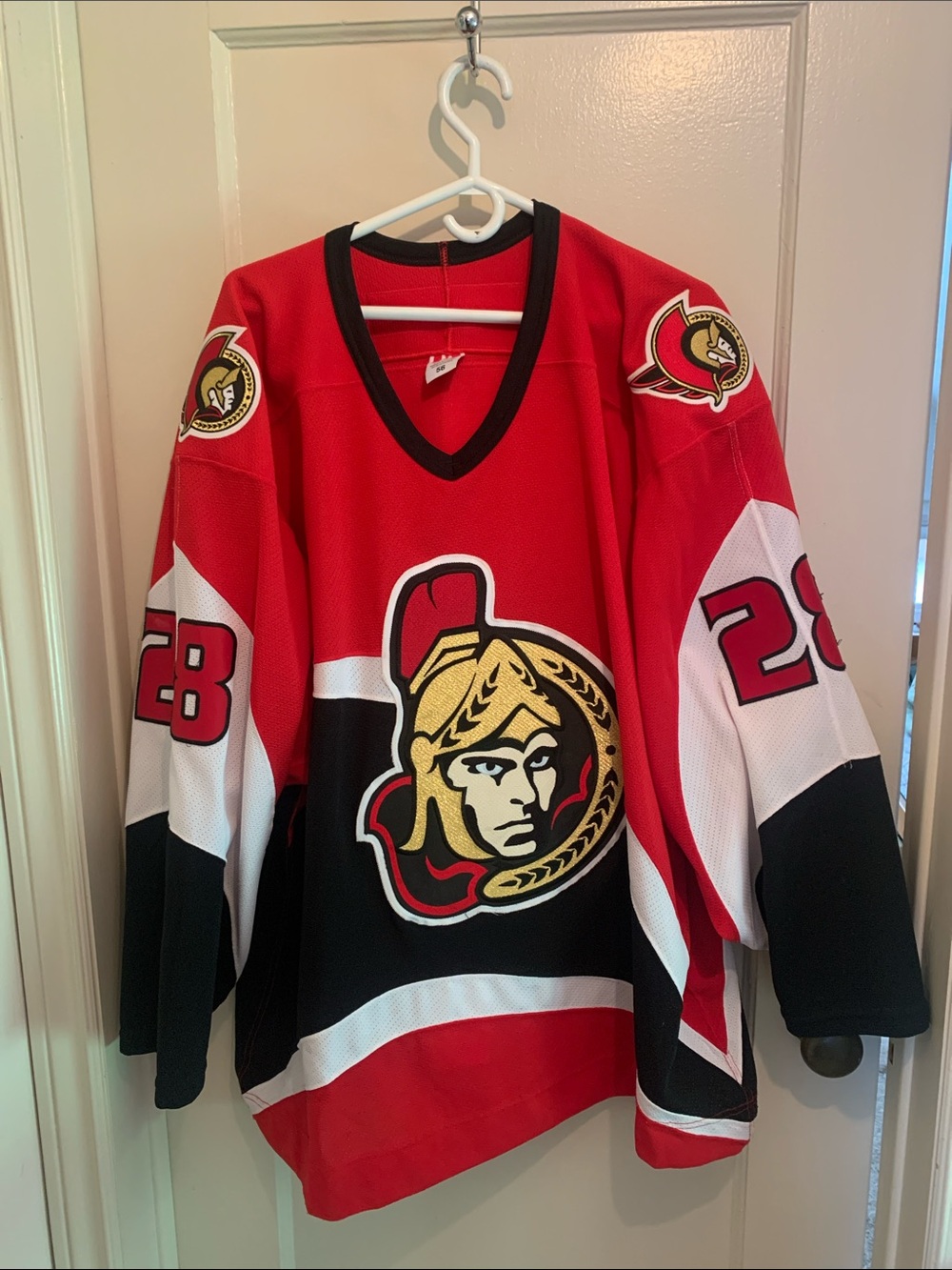 Collin White Ottawa Senators Game Worn CCM NHL Hockey Jersey 2002-3 season SZ 56